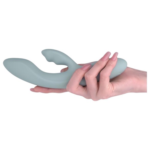 Svakom Chika - vibratore punto G con stimolatore clitoride - silicone grigio
