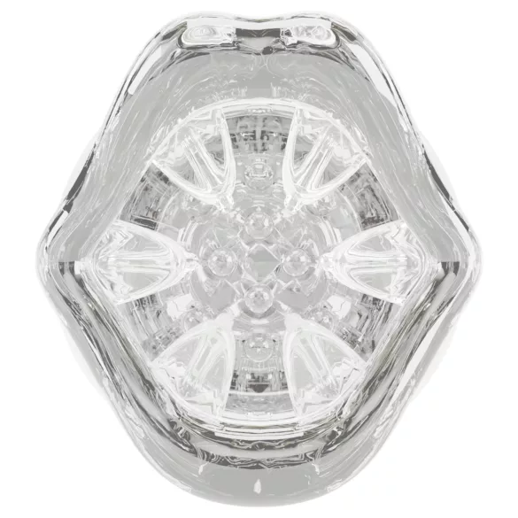 Stroker - masturbatore vibrante rotante - trasparente