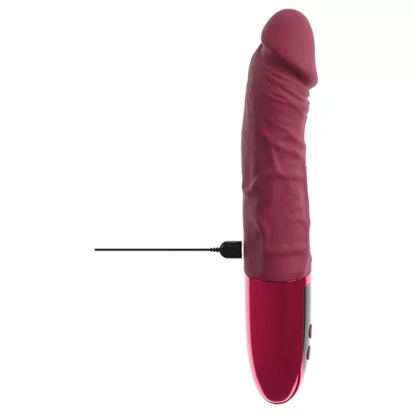Beau Coeur Varelo - vibratore realistico in silicone ricaricabile (rosso)