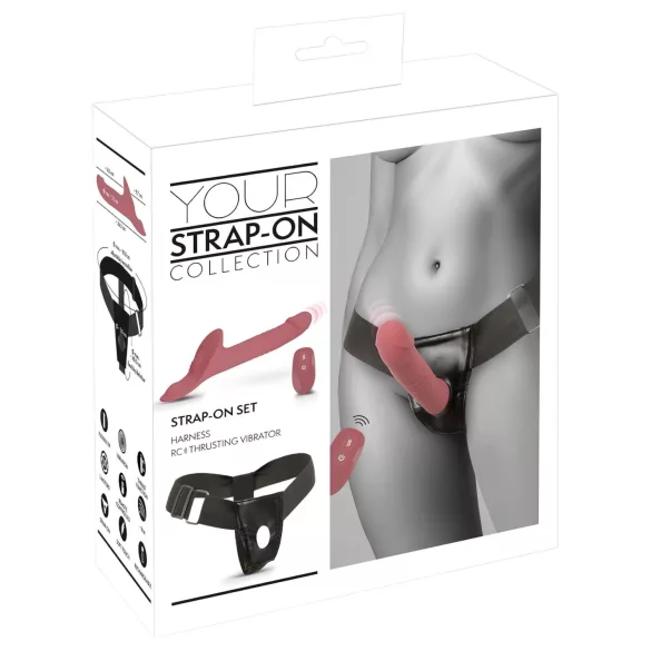 You2Toys - strap-on vibratore set - rosso