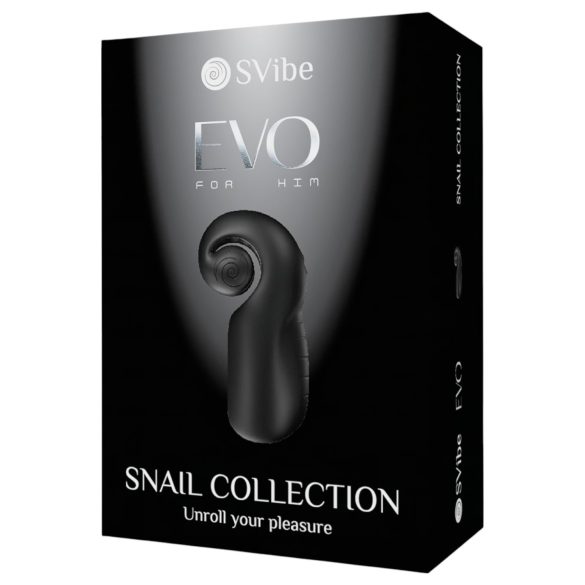 SVibe EVO - masturbatore uomo impermeabile ricaricabile - nero