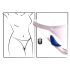 Smile - Vibratore per slip extra sottile con telecomando (blu)