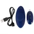 Smile - vibratore per mutandine extra sottile e indossabile con telecomando (blu)
