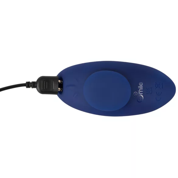 Smile - vibratore per mutandine extra sottile e indossabile con telecomando (blu)