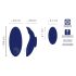 Smile - Vibratore per slip extra sottile con telecomando (blu)