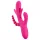 SMILE - vibratore triplo con braccio e linguetta (rosa)