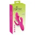 SMILE - vibratore triplo con braccio e linguetta (rosa)