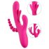 SMILE - vibratore triplo con bracci e linguetta (rosa)