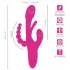 SMILE - vibratore triplo con braccio e linguetta (rosa)