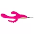 SMILE - vibratore triplo con braccio e linguetta (rosa)