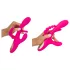 SMILE - vibratore triplo con braccio e linguetta (rosa)