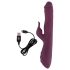 Javida - vibratore rabbit 3 in 1 con perle rotanti e spinta - silicone viola
