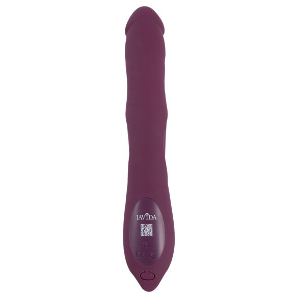 Javida - vibratore rabbit 3 in 1 con perle rotanti e spinta - silicone viola