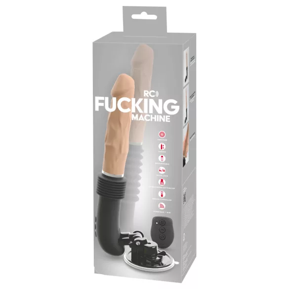 You2Toys - macchina del sesso telecomandata - vibratore spinta realistico beige