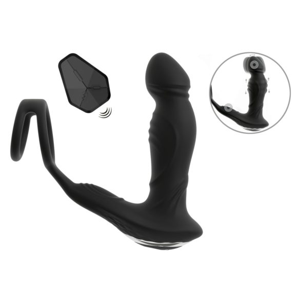 Rebel - vibratore prostatico spingente (nero)