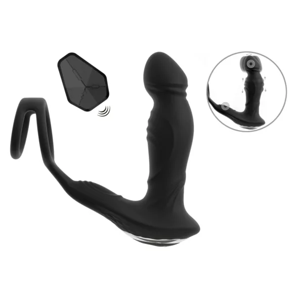 Rebel - vibratore prostatico spingente - nero
