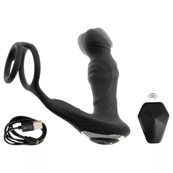 Rebel - vibratore prostatico spingente - nero