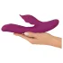 Javida - Vibratore 4 in 1 stimolatore punto G e clitoride - silicone viola
