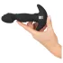 ANOS - vibratore prostatico ad anello mobile - silicone nero