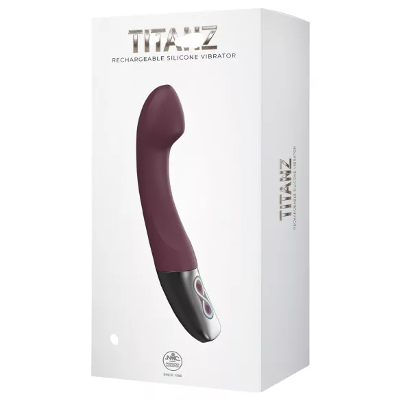 Excellent Power Titanz - vibratore punto G ricaricabile (bordeaux)
