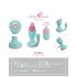 Beau Coeur Juvela - plug anale vibrante - silicone turchese