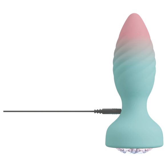 Beau Coeur Juvela - plug anale vibrante - silicone turchese