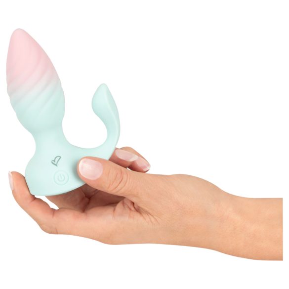 Beau Coeur Juvela - plug anale vibrante - silicone turchese