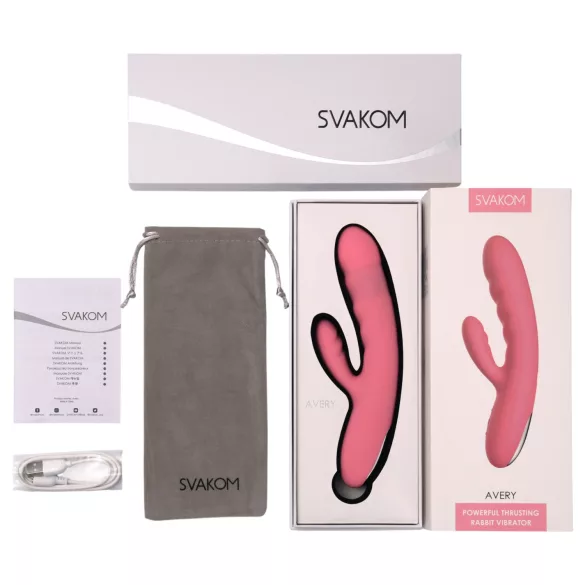 Svakom Avery - vibratore con movimento spinta e braccio clitorideo