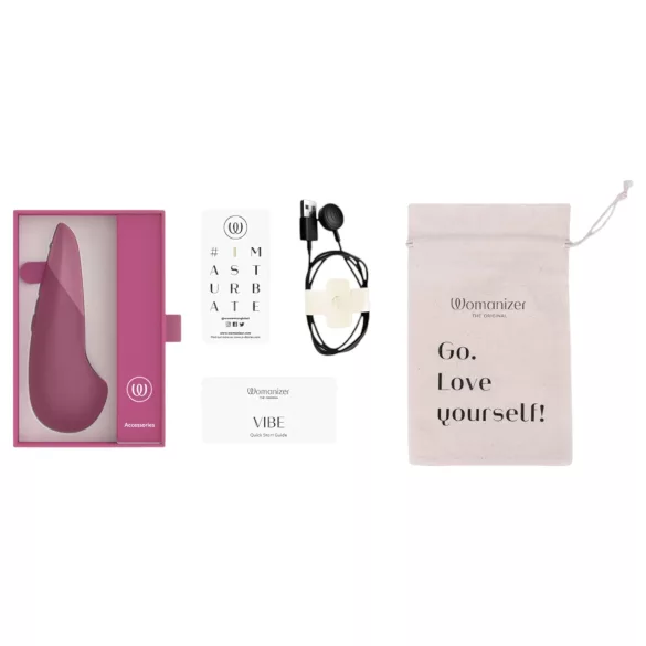 Womanizer Vibe - vibratore clitoride - stimolazione intensa - rosa