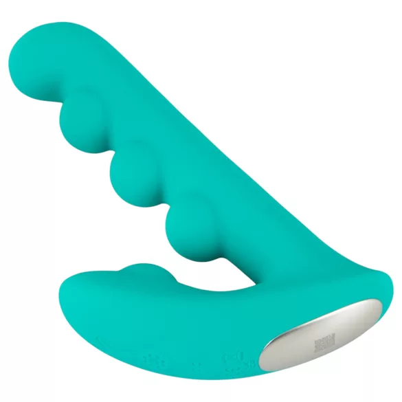 Beau Coeur Sylora - vibratore 2in1 con perle (verde)