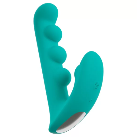 Beau Coeur Sylora - vibratore 2in1 con perle (verde)