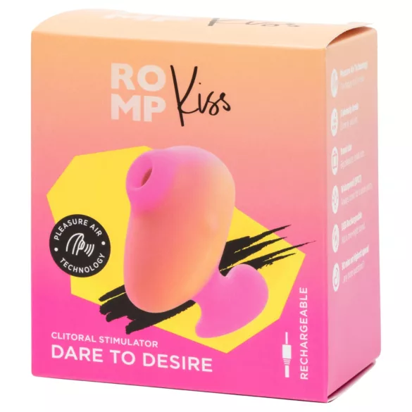 ROMP Kiss - stimolatore clitorideo ad onde d’aria (rosa)