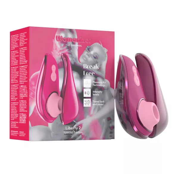 Womanizer Liberty 2 Iggy Azalea - stimolatore clitorideo a onde d’aria - rosa