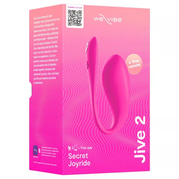 We-Vibe Jive 2 - vibratore indossabile per il punto G con telecomando (rosa)