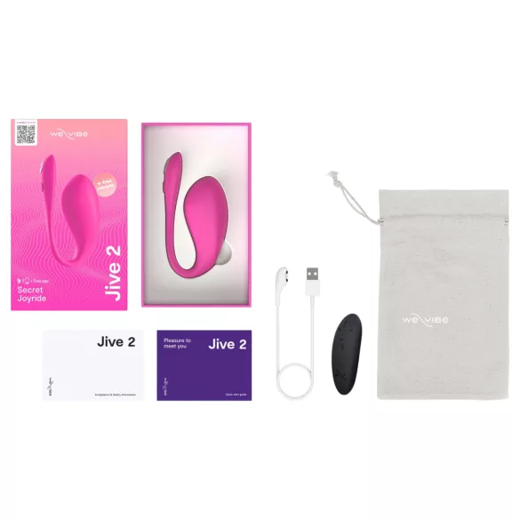 We-Vibe Jive 2 - vibratore indossabile per il punto G con telecomando (rosa)