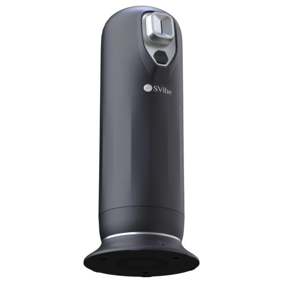 Snail Vibe Jet - masturbatore spingente con funzione riscaldante - nero