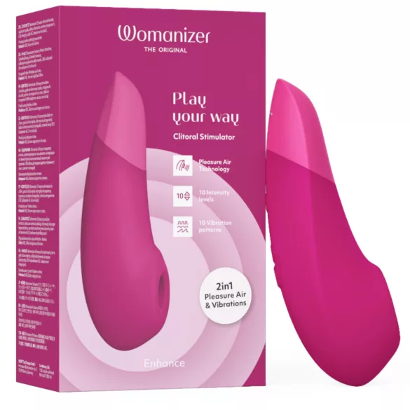 Womanizer Enhance - stimolatore clitorideo ad onde d’aria (rosa)