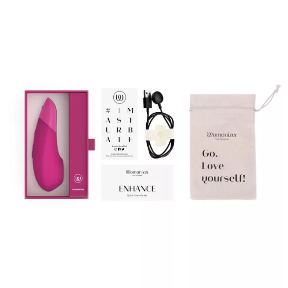 Womanizer Enhance - stimolatore clitorideo ad onde d’aria (rosa)