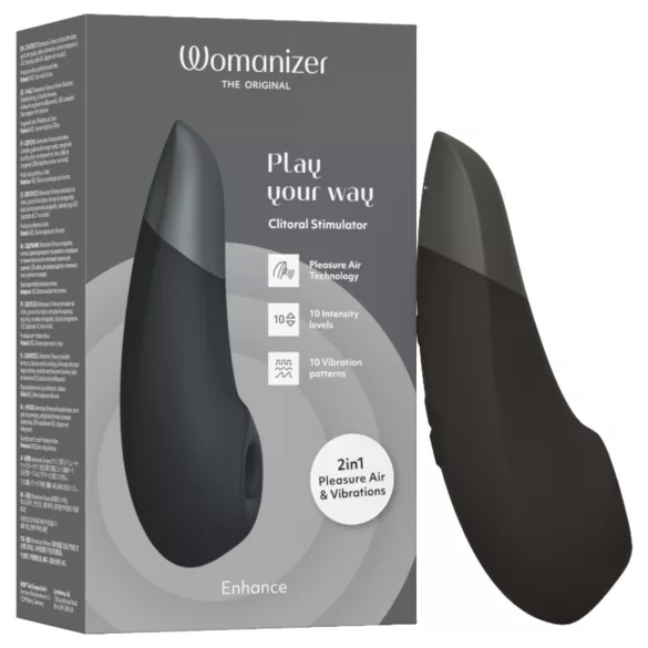 Womanizer Enhance - succhiaclitoride onde d’aria - nero