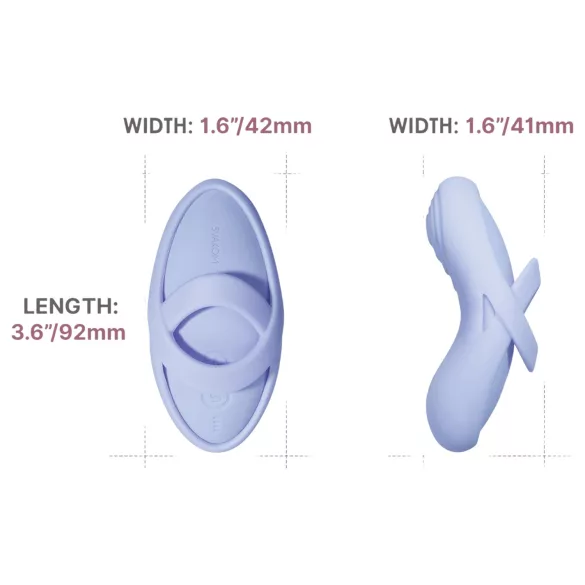 Svakom Echo 2 - vibratore da dito intelligente - silicone blu