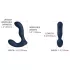 Svakom Iker Neo - vibratore anale interattivo pulsante - silicone blu