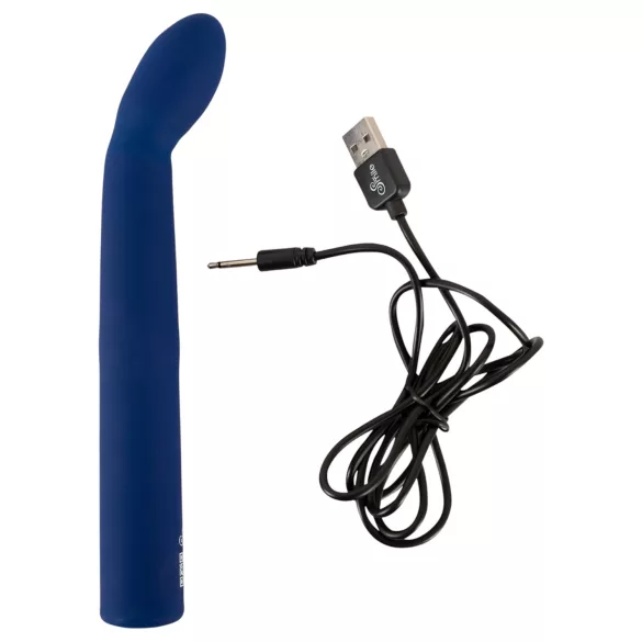 Smile - vibratore punto G curvo - silicone blu