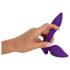 Smile - vibratore anale e stimolatore clitoride 2in1 - silicone viola
