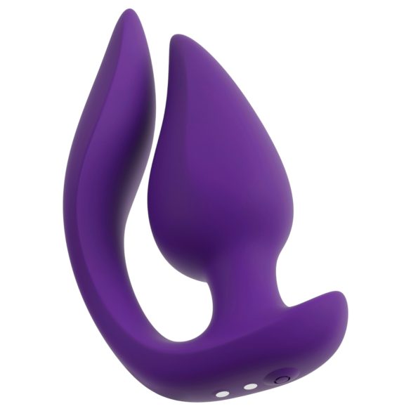 Smile - vibratore anale e stimolatore clitoride 2in1 - silicone viola