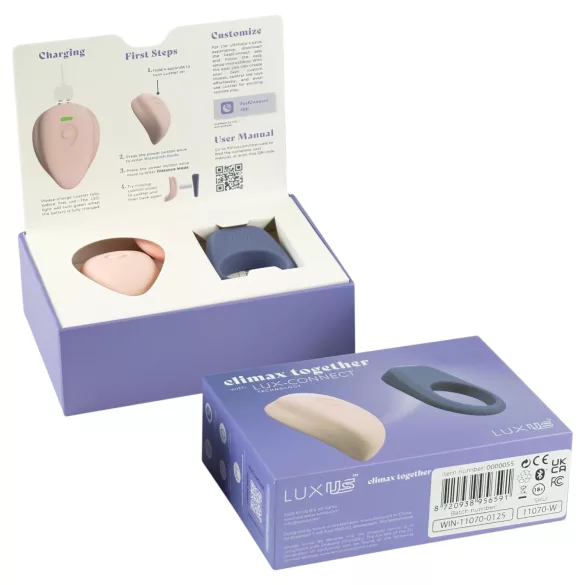 LUXUS Climax Together by Kiiroo - set di vibratori di coppia magnetici controllati tramite app