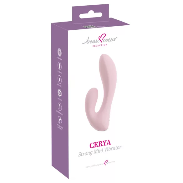 Beau Coeur Cerya - mini vibratore clitorideo - silicone rosa chiaro