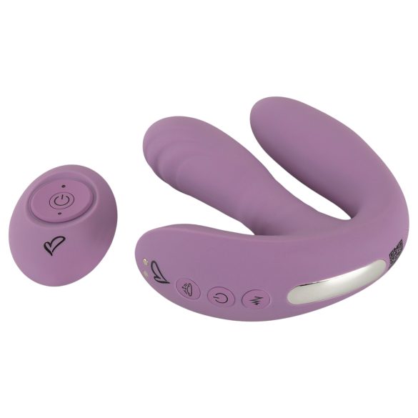 Beau Coeur Mireva - vibratore triplo con telecomando - silicone viola