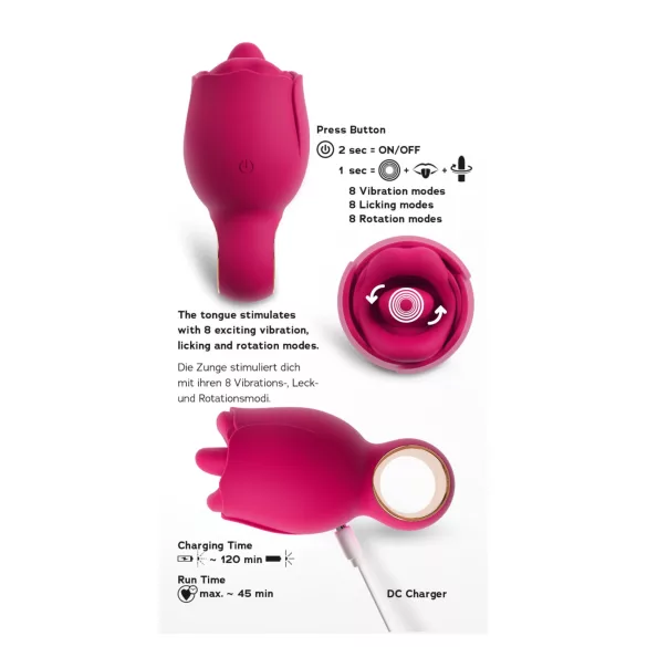 You2Toys Oral Fun - leccalingua stimolatore clitorideo (rosa)