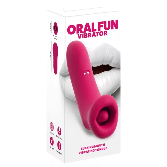 You2Toys Oral Fun - succhia‑clitoride con stimolazione a lingua (rosa)