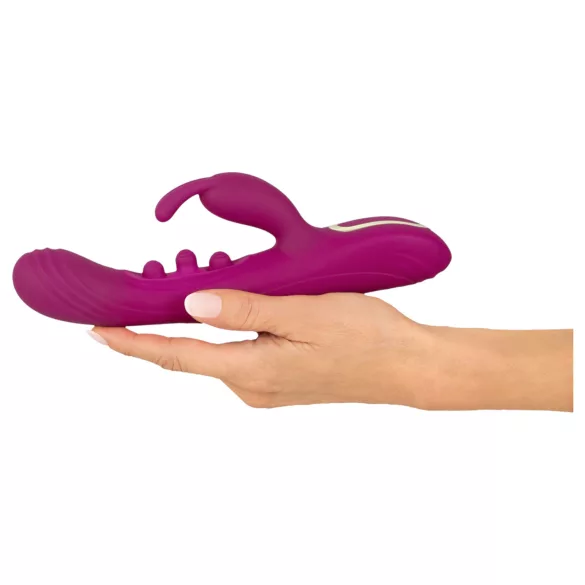 Javida - vibratore con palline e stimolatore clitorideo - silicone viola